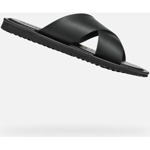 Black Men'S Slippers Geox Erice - Men'S Šedá 44 Black Men'S Slippers Geox Erice - Men'S Šedá 44