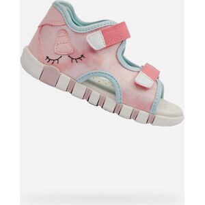 Girls First Steps Sandals Geox Iupidoo Pink - Girls Biela 21 Girls First Steps Sandals Geox Iupidoo Pink - Girls Biela 21
