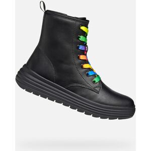 Black Girls Ankle Boots Geox Phaolae - Girls Čierna 34 Black Girls Ankle Boots Geox Phaolae - Girls Čierna 34