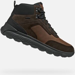 Dark Brown Men'S Ankle Boots Geox Spherica 4x4 Abx - Men'S Čierna 44 Dark Brown Men'S Ankle Boots Geox Spherica 4x4 Abx - Men'S Čierna 44