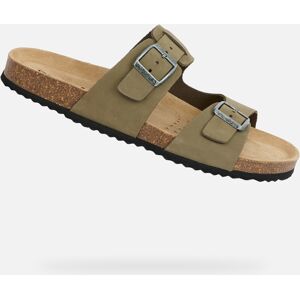 Khaki Pánske Šľapky Geox Ghita Čierna 39 Khaki Pánske Šľapky Geox Ghita Čierna 39