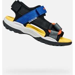 Geox Borealis Čierne Chlapčenské Sandále Čierna 29 Geox Borealis Čierne Chlapčenské Sandále Čierna 29