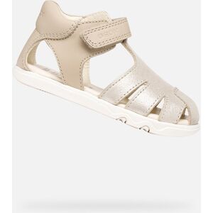 Béžové Dievčenské Sandále Geox Steppieup Biela 25 Béžové Dievčenské Sandále Geox Steppieup Biela 25