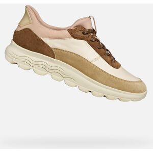Beige Geox Spherica Plus Women'S Sneakers - Women'S Hnedá 40 Beige Geox Spherica Plus Women'S Sneakers - Women'S Hnedá 40