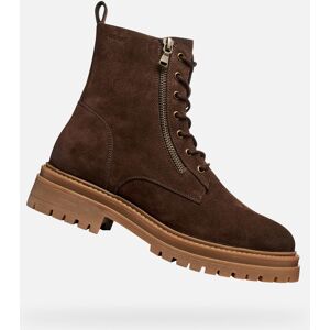 Brown Women'S Ankle Boots Geox Iridea - Women'S Hnedá 39 Brown Women'S Ankle Boots Geox Iridea - Women'S Hnedá 39