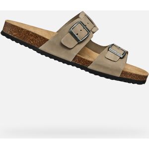 Light Grey Men'S Slippers Geox Ghita - Men'S Hnedá 41 Light Grey Men'S Slippers Geox Ghita - Men'S Hnedá 41