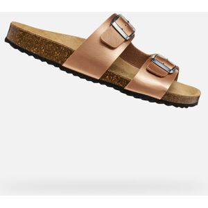 Ľahké Hnedé Dámske Sandále Geox Brionia Hnedá 39 Ľahké Hnedé Dámske Sandále Geox Brionia Hnedá 39