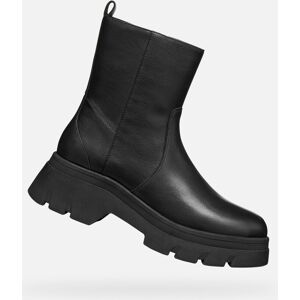 Black Women'S Ankle Boots Geox Pluette - Ladies Čierna 39 Black Women'S Ankle Boots Geox Pluette - Ladies Čierna 39