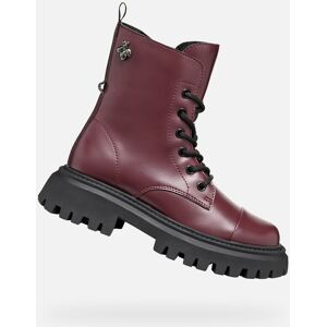 Bordové Dievčenské Členkové Topánky Geox Maquinnens Čierna 35 Bordové Dievčenské Členkové Topánky Geox Maquinnens Čierna 35