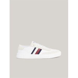 Biele Pánske Kožené Tenisky Tommy Hilfiger Biela 40 Biele Pánske Kožené Tenisky Tommy Hilfiger Biela 40