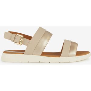 Dámske Sandále Geox Krémová 38 Dámske Sandále Geox Krémová 38