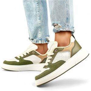 Primohurt Dámske Zeleno-Biele Športové Topánky Biela 37 Primohurt Dámske Zeleno-Biele Športové Topánky Biela 37