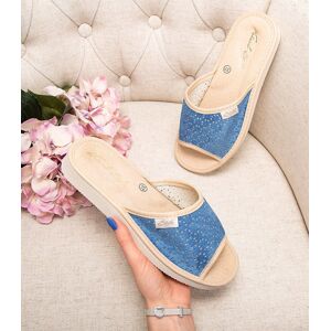 Natural Style Dámske Papuče Ns-116 Modro-Béžové Modrá 39 Natural Style Dámske Papuče Ns-116 Modro-Béžové Modrá 39