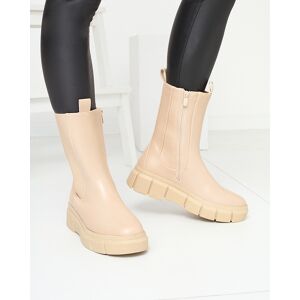 Resti Women'S Platform Boots In Beige Couell- Footwear Krémová 41 Resti Women'S Platform Boots In Beige Couell- Footwear Krémová 41