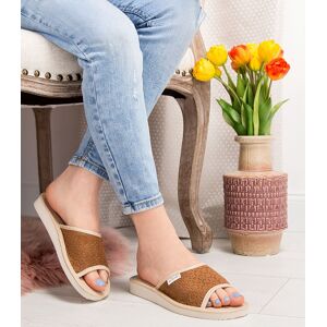 Dámske Papuče Natural Style Ns-116 Hnedo-Béžové Hnedá 40 Dámske Papuče Natural Style Ns-116 Hnedo-Béžové Hnedá 40