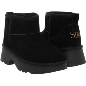 Solo Soprani Couture - Lea Suede Sandále Čierna 40 Solo Soprani Couture - Lea Suede Sandále Čierna 40