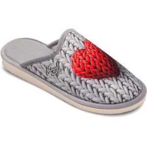 Dámske Papuče Natural Style Ns-100 Sivé Srdce Biela 41 Dámske Papuče Natural Style Ns-100 Sivé Srdce Biela 41