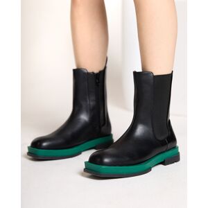 Resti Women'S High Boots With A Square Toe In Black And Green Litepi - Footwear Čierna 37 Resti Women'S High Boots With A Square Toe In Black And Green Litepi - Footwear Čierna 37