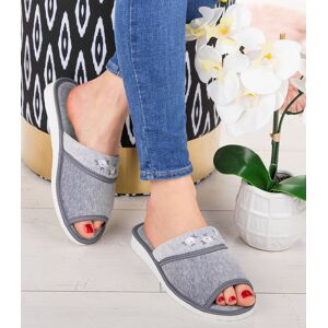 Dámske Papuče Natural Style Ns-054 Sivé Biela 40 Dámske Papuče Natural Style Ns-054 Sivé Biela 40