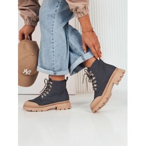 Dámske Čižmy Moss Farba Modrá Dstreet Šedá 38 Dámske Čižmy Moss Farba Modrá Dstreet Šedá 38