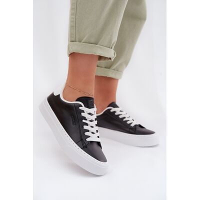 Big Star Shoes Dámske Tenisky Z Eko Kože Čierna 38 Big Star Shoes Dámske Tenisky Z Eko Kože Čierna 38