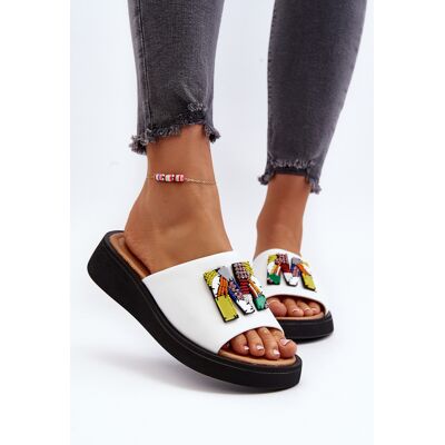 Vinceza Dámska Kožená Platforma Flip -Flops S Dekoráciou Béžová Monroe Čierna 40 Vinceza Dámska Kožená Platforma Flip -Flops S Dekoráciou Béžová Monroe Čierna 40