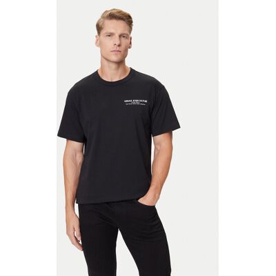 Versace Jeans Couture Tričko 79GAHE10 CJ00E Čierna Regular Fit Muži Versace Jeans Couture Tričko 79GAHE10 CJ00E Čierna Regular Fit Muži