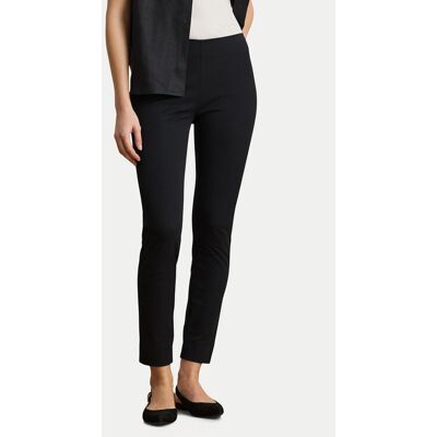 LAUREN RALPH LAUREN Bavlnené nohavice 200631310003 Čierna Regular Fit Ženy LAUREN RALPH LAUREN Bavlnené nohavice 200631310003 Čierna Regular Fit Ženy