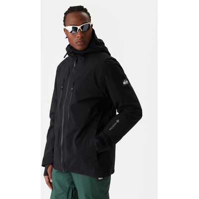 Quiksilver Snowboardová bunda Pro Path Stretch Goretex Jk EQYTJ03508 Čierna Modern Fit Muži Quiksilver Snowboardová bunda Pro Path Stretch Goretex Jk EQYTJ03508 Čierna Modern Fit Muži