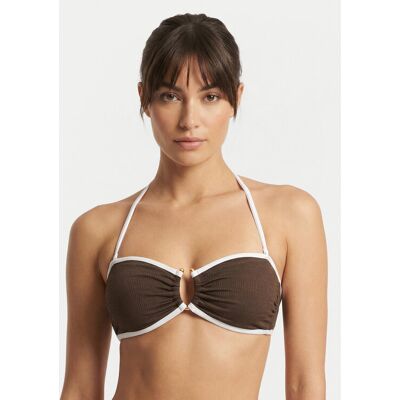 Seafolly Vrchný diel bikín Beach Bound 31283-072 Hnedá Ženy Seafolly Vrchný diel bikín Beach Bound 31283-072 Hnedá Ženy