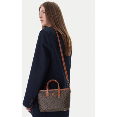 Tommy Hilfiger Kabelka Th Monoplay Mini Tote Le AW0AW18848 Čierna Ženy Tommy Hilfiger Kabelka Th Monoplay Mini Tote Le AW0AW18848 Čierna Ženy
