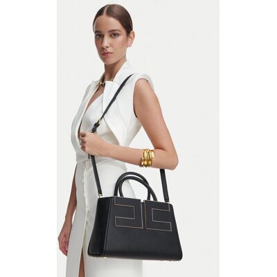 Elisabetta Franchi Kabelka BS-06A-66E2-V440 Čierna Ženy Elisabetta Franchi Kabelka BS-06A-66E2-V440 Čierna Ženy
