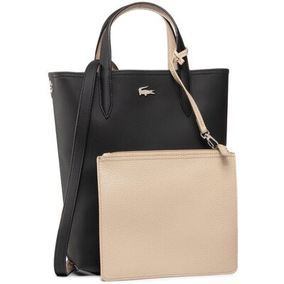 Lacoste Kabelka Vertical Shopping Bag NF2991AA Čierna Ženy Lacoste Kabelka Vertical Shopping Bag NF2991AA Čierna Ženy