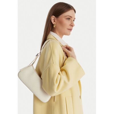 Calvin Klein Kabelka Emblem Aop Small Shoulder Bag LV04F3324G Écru Ženy Calvin Klein Kabelka Emblem Aop Small Shoulder Bag LV04F3324G Écru Ženy