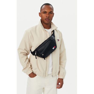 Tommy Jeans Ľadvinka Tjm Daily Pu Bumbag AM0AM14626 Čierna Muži Tommy Jeans Ľadvinka Tjm Daily Pu Bumbag AM0AM14626 Čierna Muži