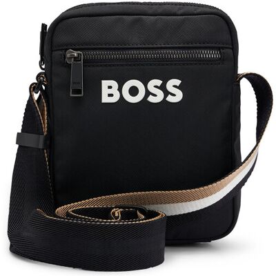 BOSS Taška cez rameno Catch 3.0 Ns Zip 50511961 Čierna Muži BOSS Taška cez rameno Catch 3.0 Ns Zip 50511961 Čierna Muži