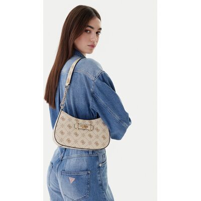 Guess Kabelka Carrie Logo HWGP98 98180 Écru Ženy Guess Kabelka Carrie Logo HWGP98 98180 Écru Ženy