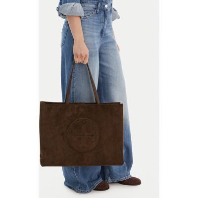 Tory Burch Kabelka Ella Suede Tote 170980 Hnedá Ženy Tory Burch Kabelka Ella Suede Tote 170980 Hnedá Ženy