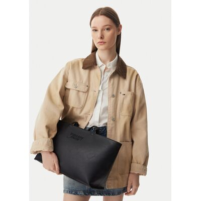 Tommy Jeans Kabelka Tjw Must Tote AW0AW18772 Čierna Ženy Tommy Jeans Kabelka Tjw Must Tote AW0AW18772 Čierna Ženy