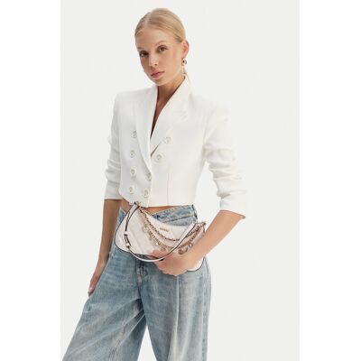Guess Kabelka HWGG99 12180 Écru Ženy Guess Kabelka HWGG99 12180 Écru Ženy