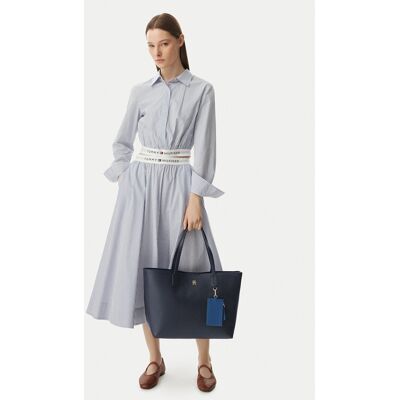 Tommy Hilfiger Kabelka Th Icon Tote AW0AW18724 Tmavomodrá Ženy Tommy Hilfiger Kabelka Th Icon Tote AW0AW18724 Tmavomodrá Ženy