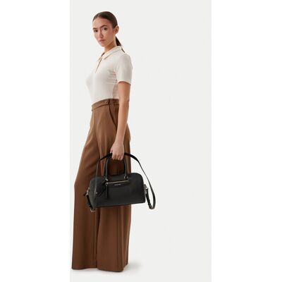 MICHAEL Michael Kors Kabelka Md Duffle Satchel 30S6GTVS8L Čierna Ženy MICHAEL Michael Kors Kabelka Md Duffle Satchel 30S6GTVS8L Čierna Ženy