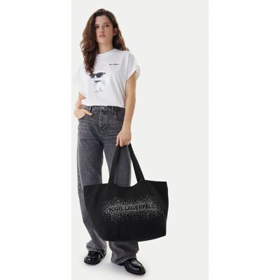 KARL LAGERFELD Kabelka B1W50087 Čierna Ženy KARL LAGERFELD Kabelka B1W50087 Čierna Ženy