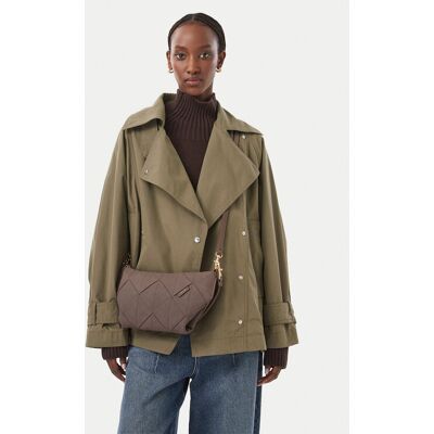 Calvin Klein Kabelka Woven Sueded Shoulder Bag LV04F3694G Hnedá Ženy Calvin Klein Kabelka Woven Sueded Shoulder Bag LV04F3694G Hnedá Ženy