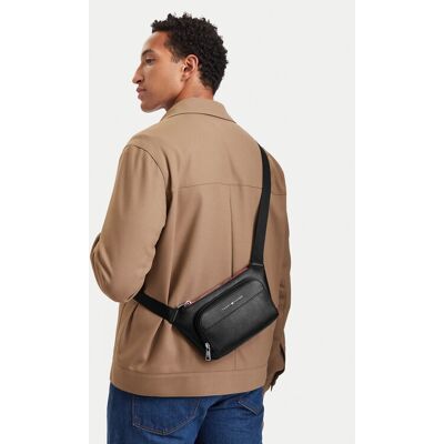 Tommy Hilfiger Ľadvinka Th Central Bumbag AM0AM14755 Čierna Muži Tommy Hilfiger Ľadvinka Th Central Bumbag AM0AM14755 Čierna Muži