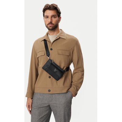 Guess Taška cez rameno HMMISL P6491 Čierna Muži Guess Taška cez rameno HMMISL P6491 Čierna Muži