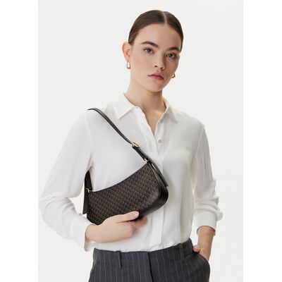 Calvin Klein Kabelka Emblem Aop Small Shoulder Bag LV04F3324G Čierna Ženy Calvin Klein Kabelka Emblem Aop Small Shoulder Bag LV04F3324G Čierna Ženy