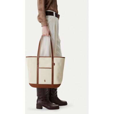Polo Ralph Lauren Kabelka 428968158001 Écru Ženy Polo Ralph Lauren Kabelka 428968158001 Écru Ženy