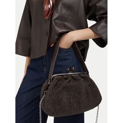 Weekend Max Mara Kabelka 2615511105650 Tmavo hnedá Ženy Weekend Max Mara Kabelka 2615511105650 Tmavo hnedá Ženy