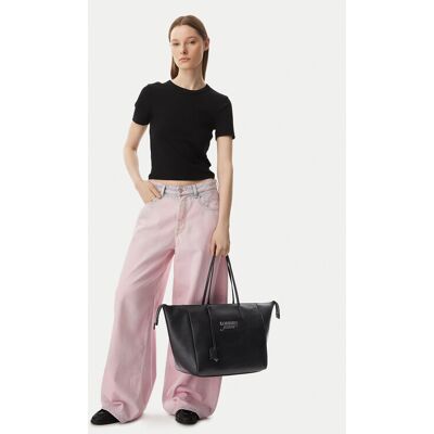 Tommy Jeans Kabelka Tjw Bold Tote AW0AW18786 Čierna Ženy Tommy Jeans Kabelka Tjw Bold Tote AW0AW18786 Čierna Ženy